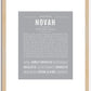 Novah (female) | Name Art Print