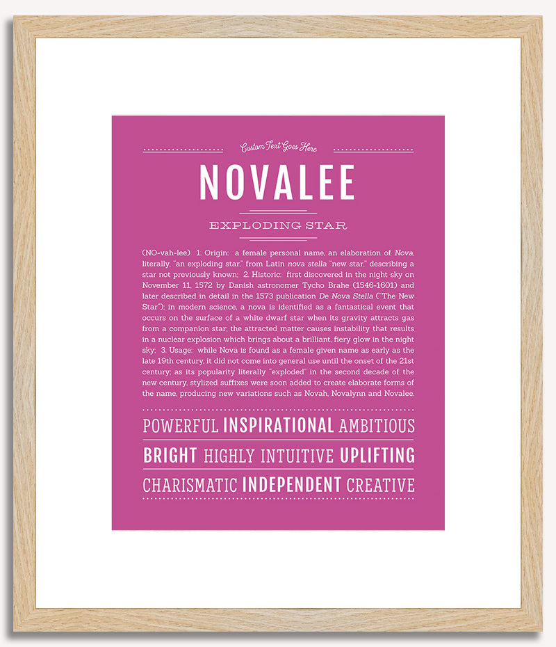 Novalee | Name Art Print