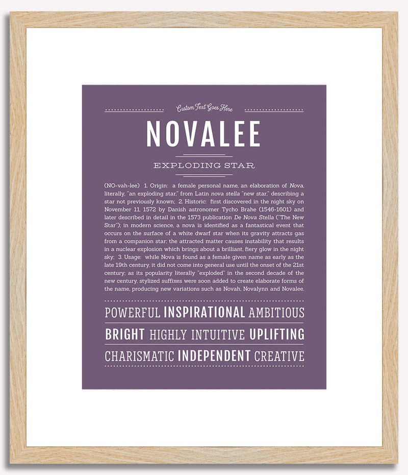 Novalee | Name Art Print