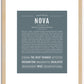 Nova (female) | Name Art Print