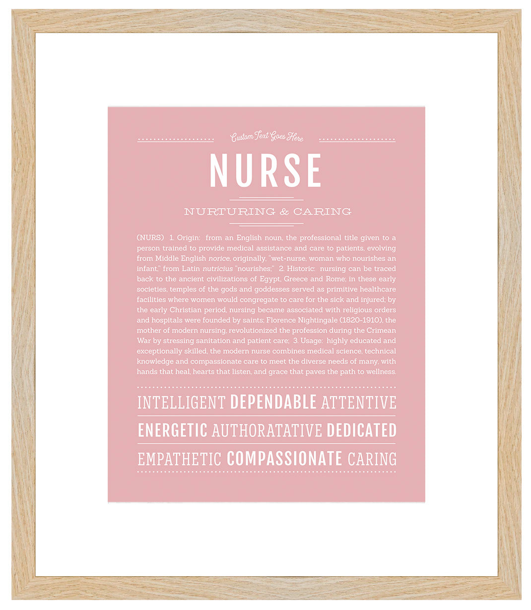 Nurse | Name Art Print