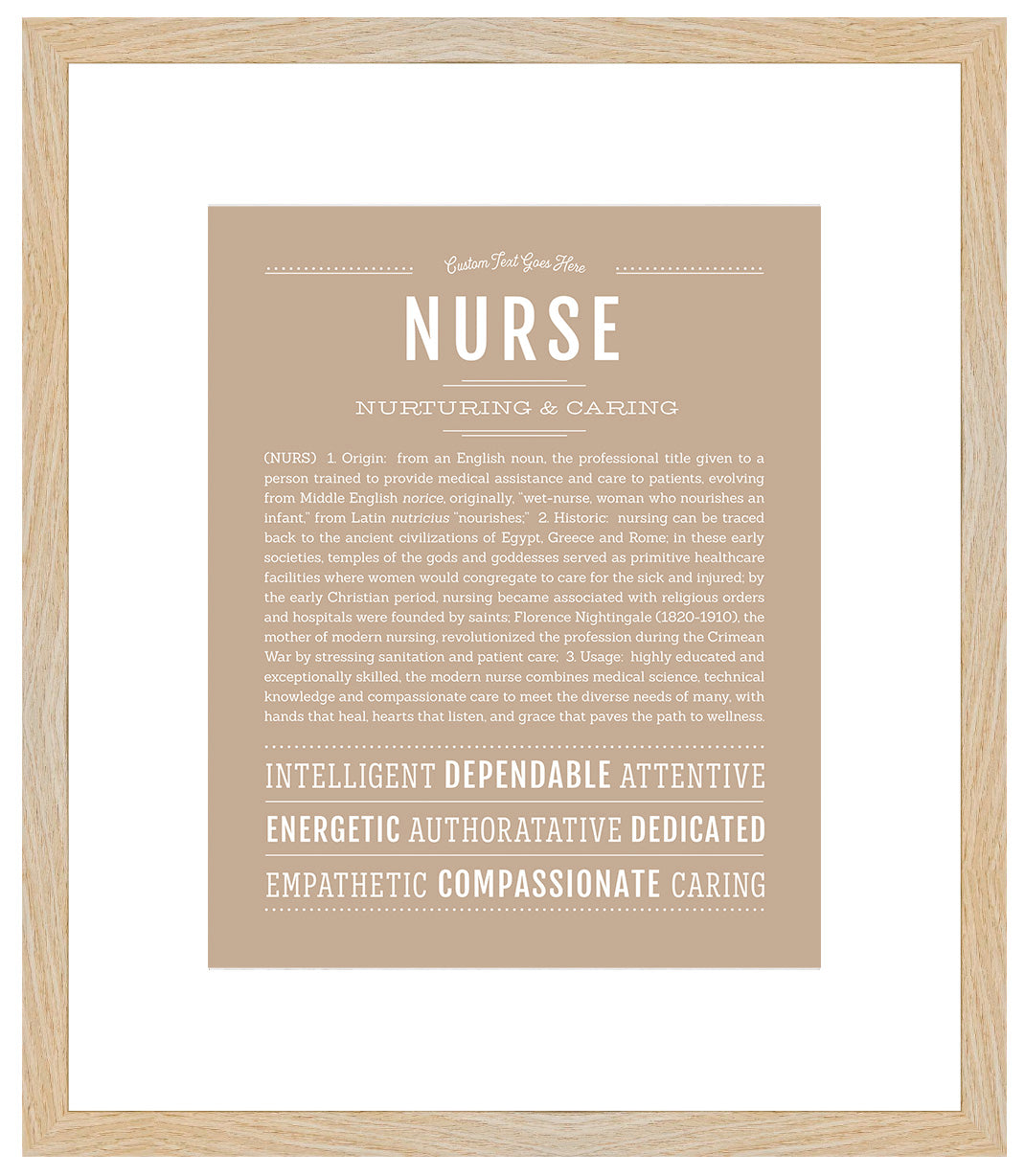 Nurse | Name Art Print