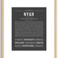 Nyah | Name Art Print