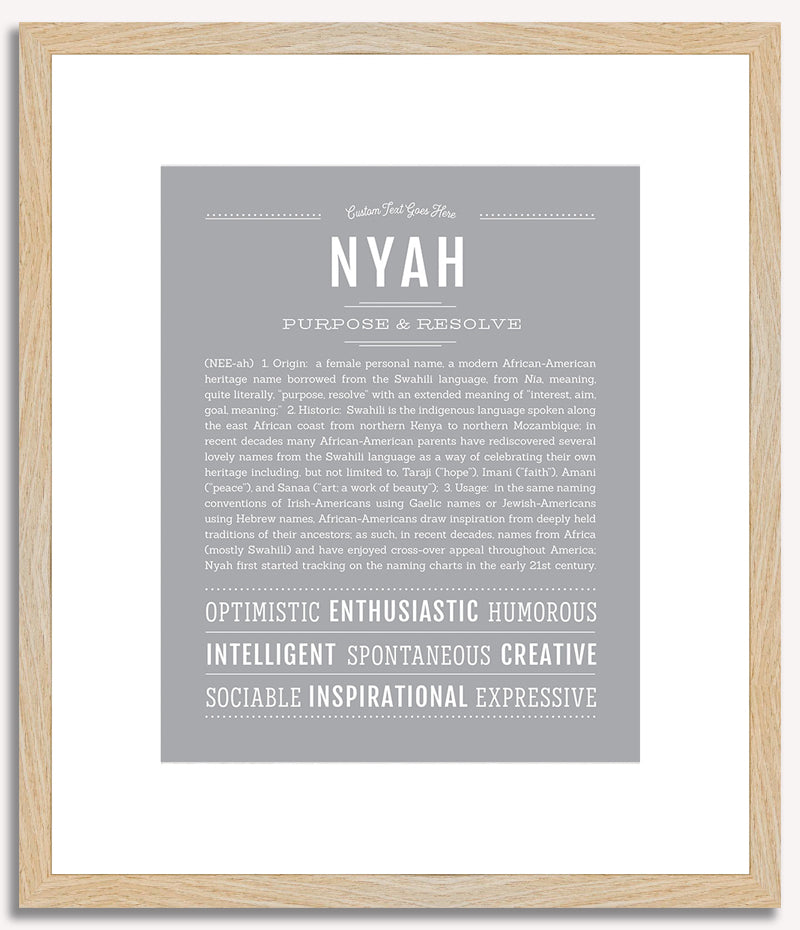 Nyah | Name Art Print