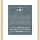 Nyah | Name Art Print