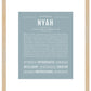 Nyah | Name Art Print