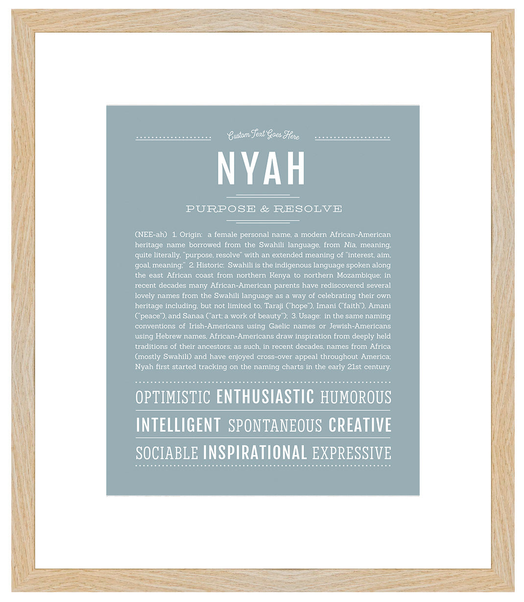 Nyah | Name Art Print