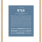 Nyah | Name Art Print