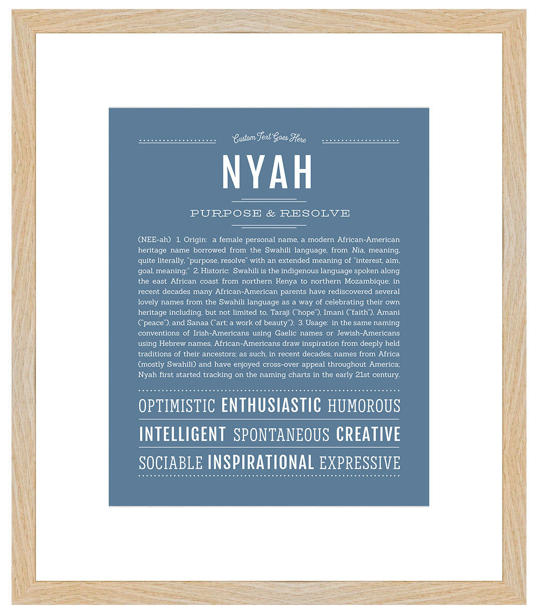 Nyah | Name Art Print