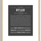 Nylah | Name Art Print