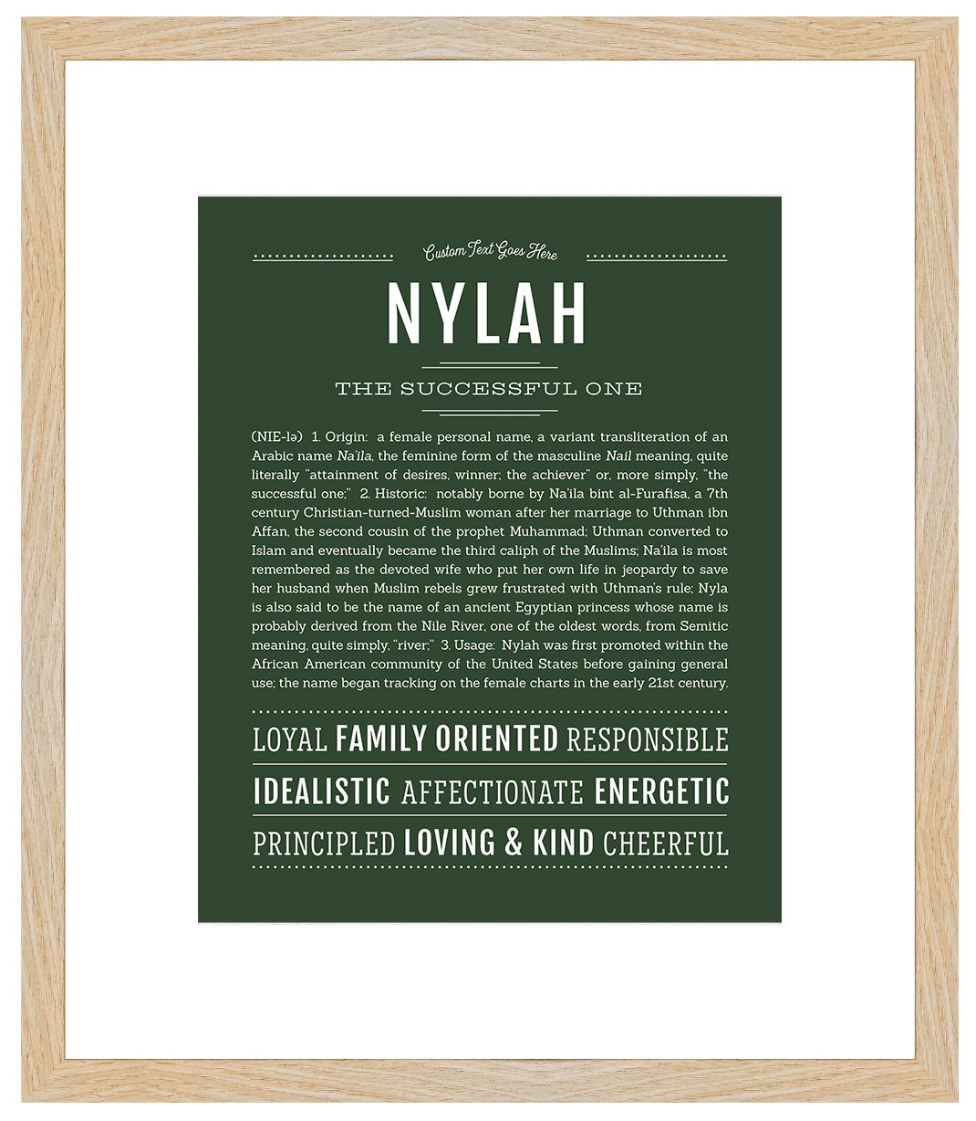 Nylah | Name Art Print