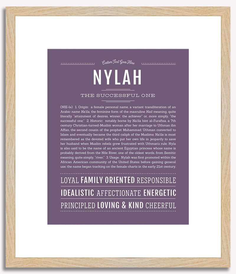 Nylah | Name Art Print