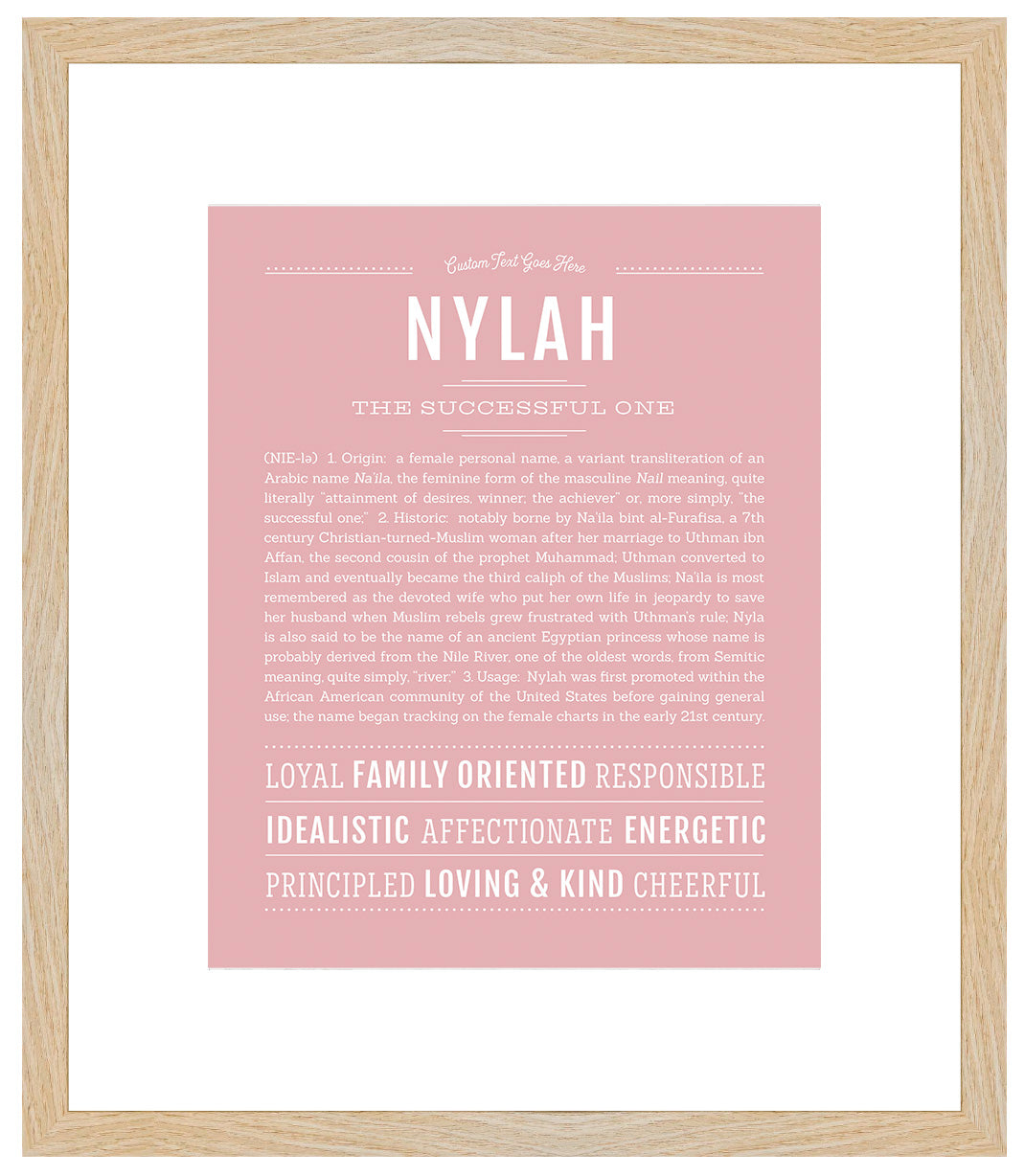 Nylah | Name Art Print