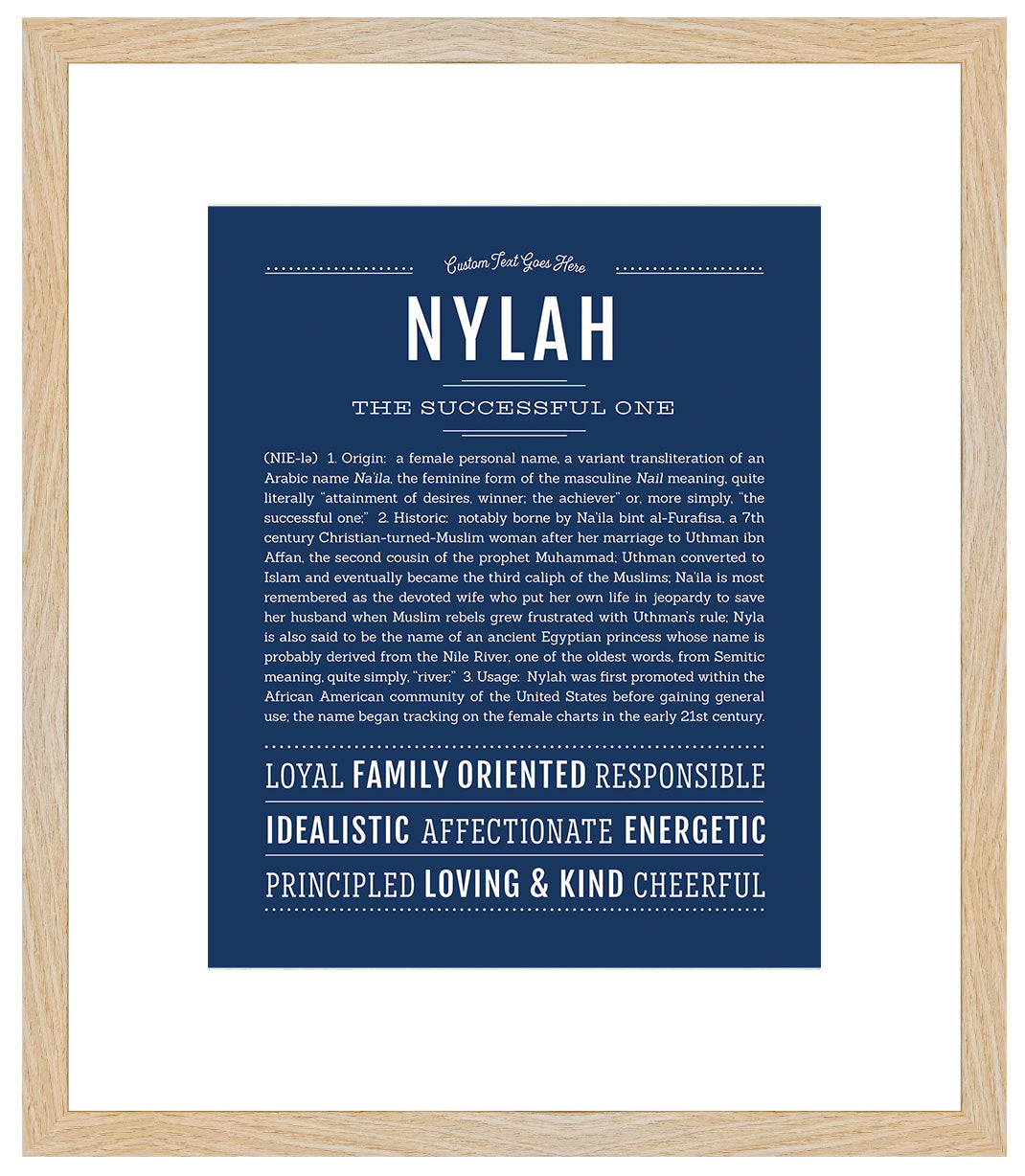 Nylah | Name Art Print