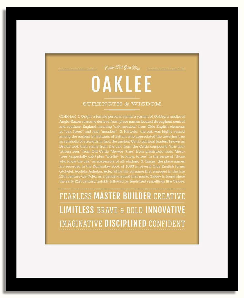 Frame Options | Matte Gold | Black Frame, Matted