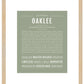 Oaklee | Name Art Print