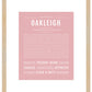 Oakleigh | Name Art Print