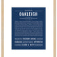 Oakleigh | Name Art Print