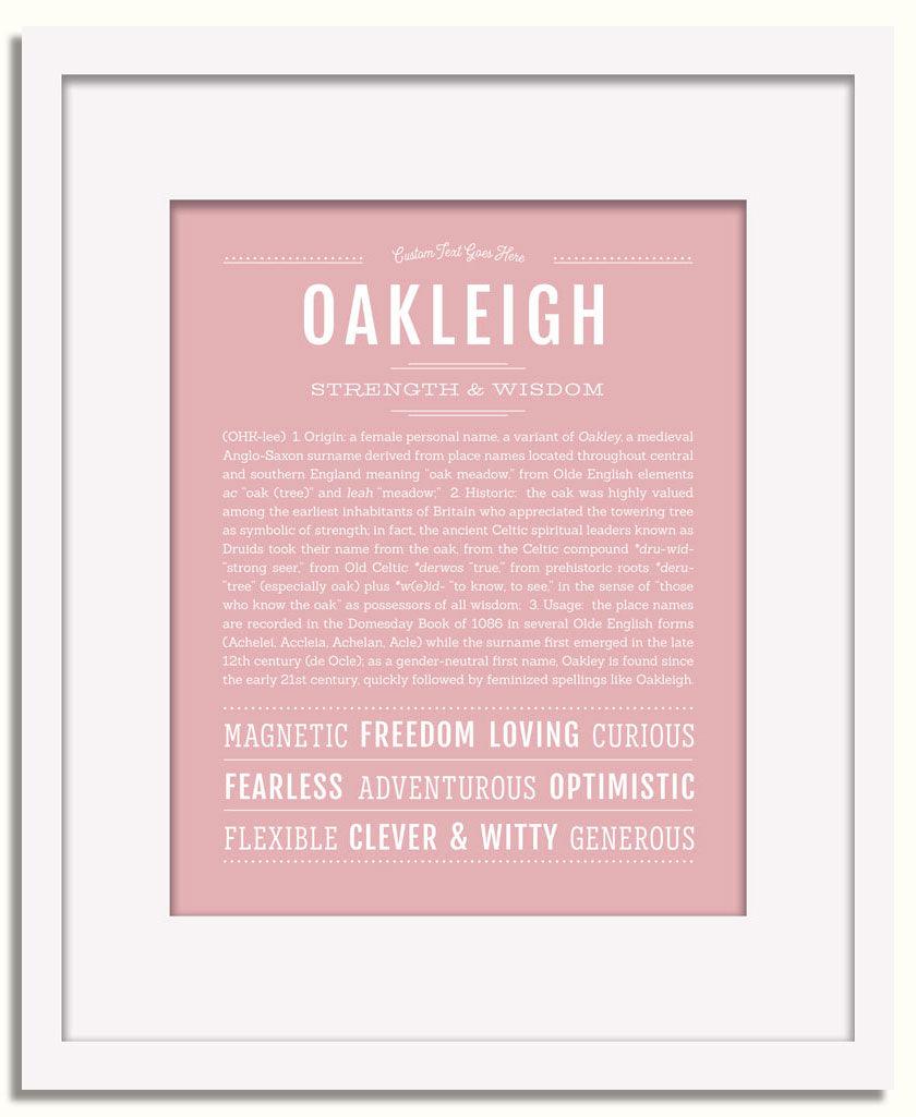 Frame Options | Dusty Rose | White Frame, Matted