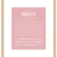 Oakley (female) | Name Art Print