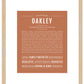 Oakley (female) | Name Art Print