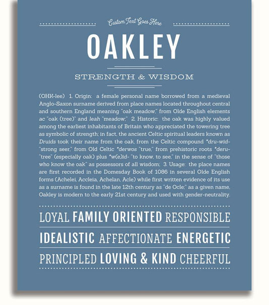 Frame Options | Steele Blue | No Frame