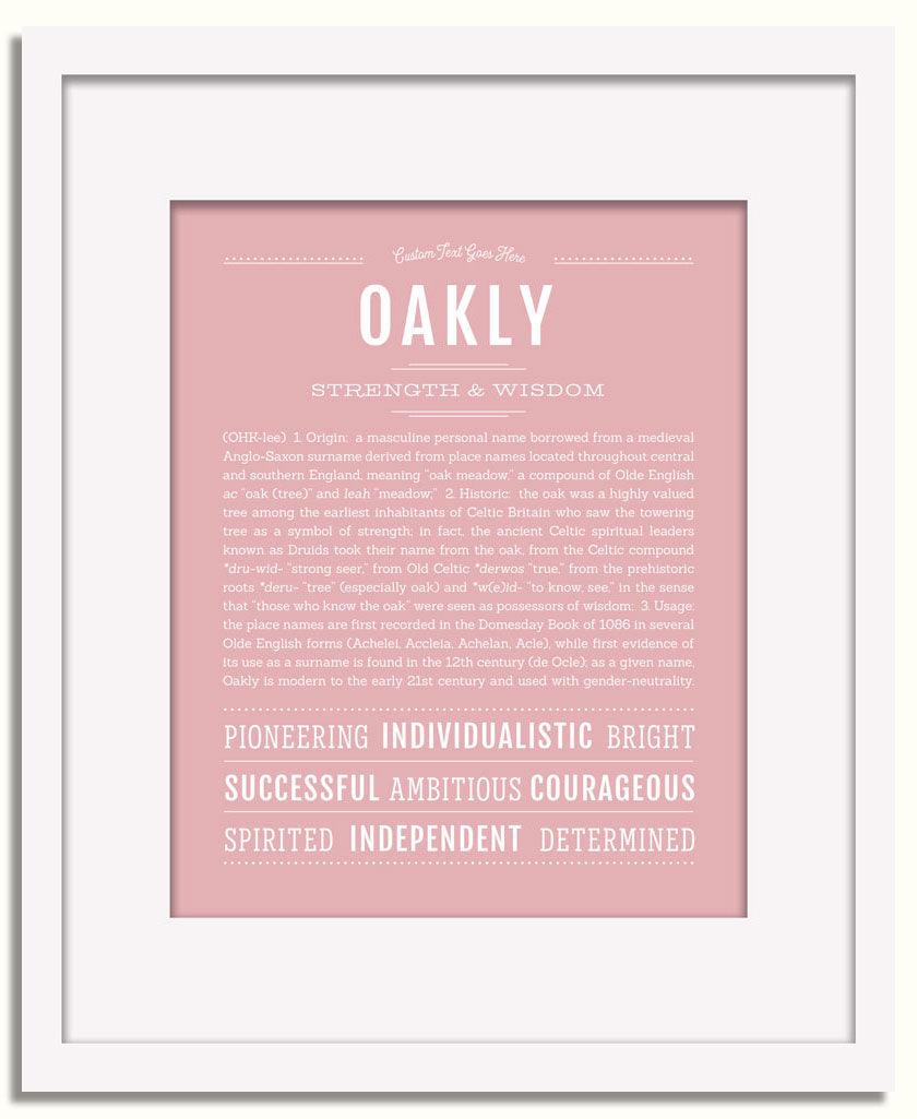 Frame Options | Dusty Rose | White Frame, Matted