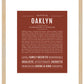 Oaklyn | Name Art Print