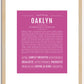 Oaklyn | Name Art Print