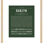 Oaklyn | Name Art Print