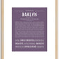 Oaklyn | Name Art Print