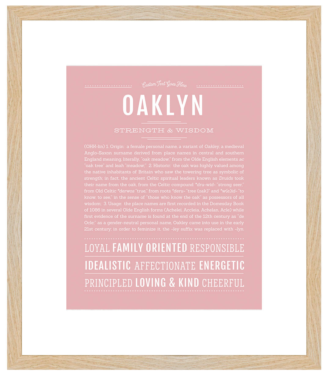 Oaklyn | Name Art Print