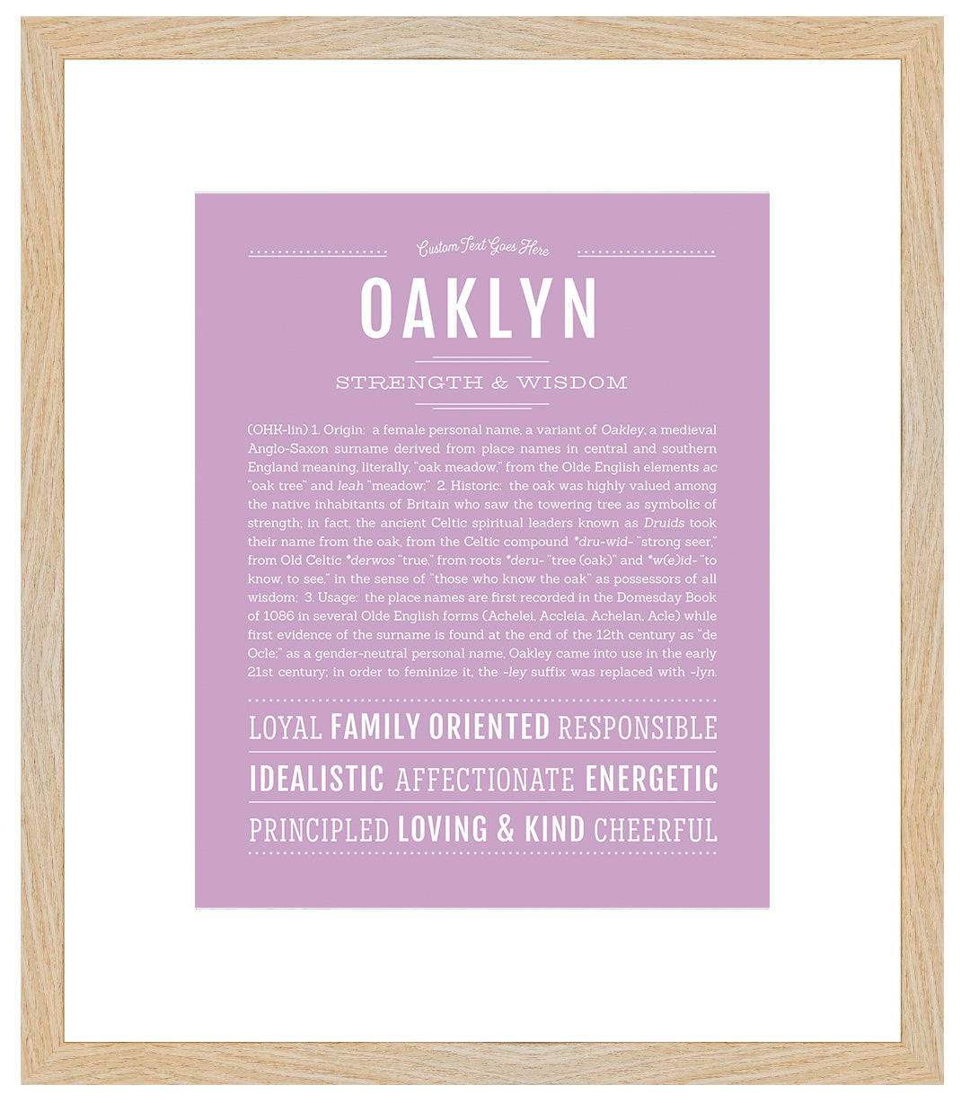 Oaklyn | Name Art Print