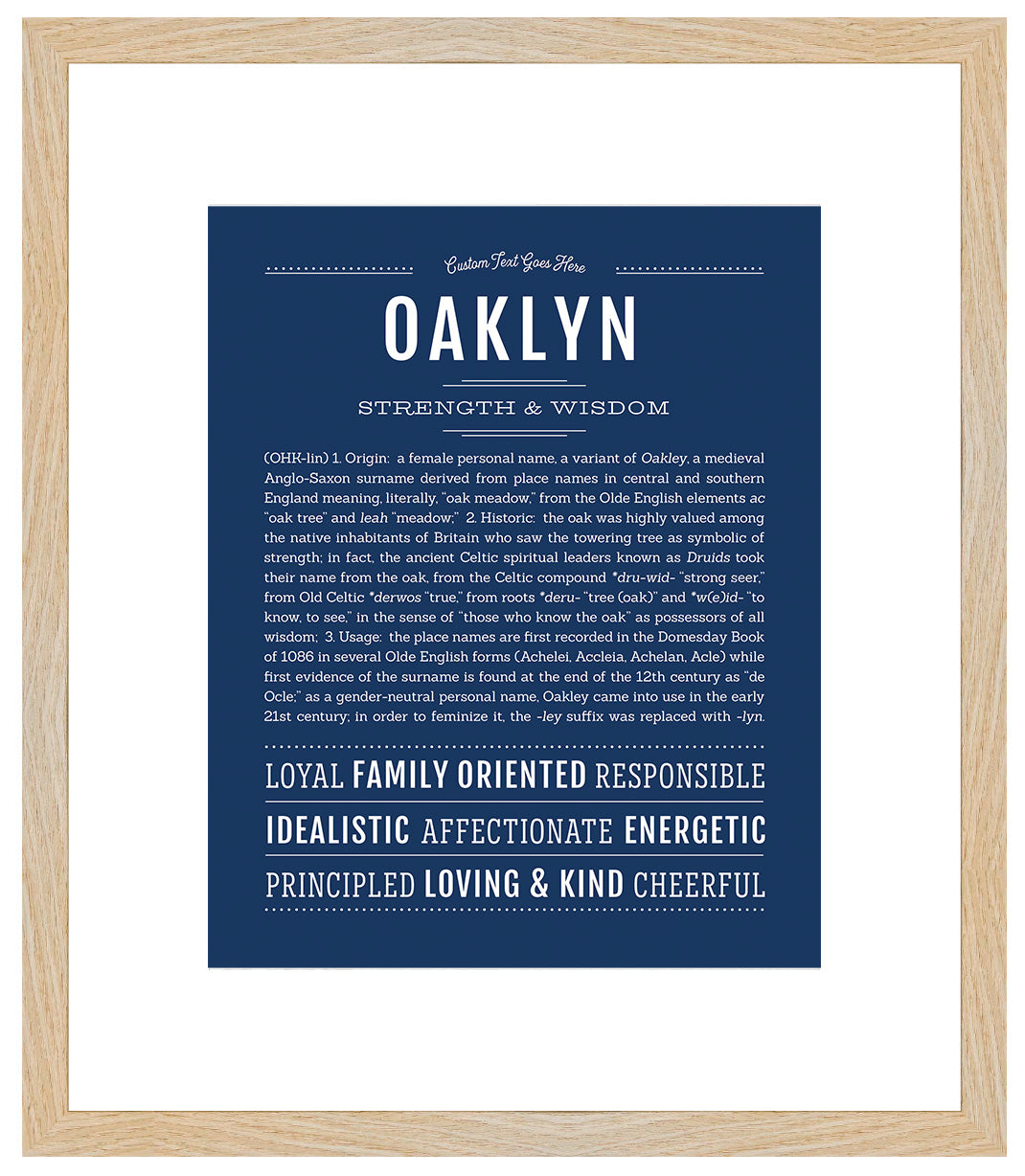 Oaklyn | Name Art Print