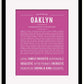 Frame Options | Dark Pink | Black Frame, Matted