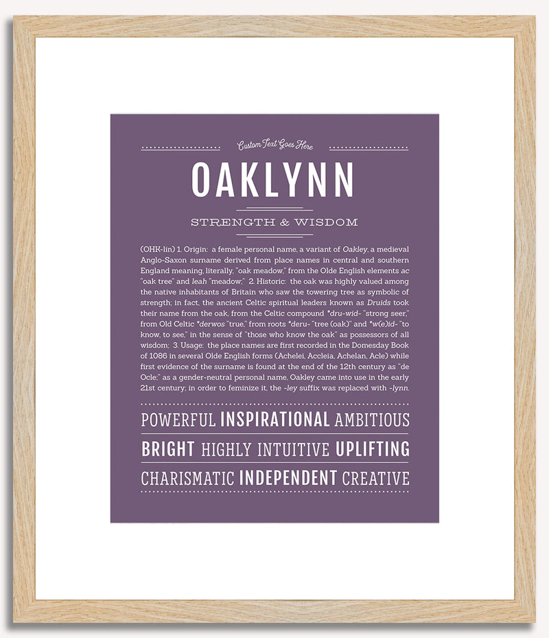 Oaklynn | Name Art Print