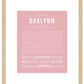 Oaklynn | Name Art Print