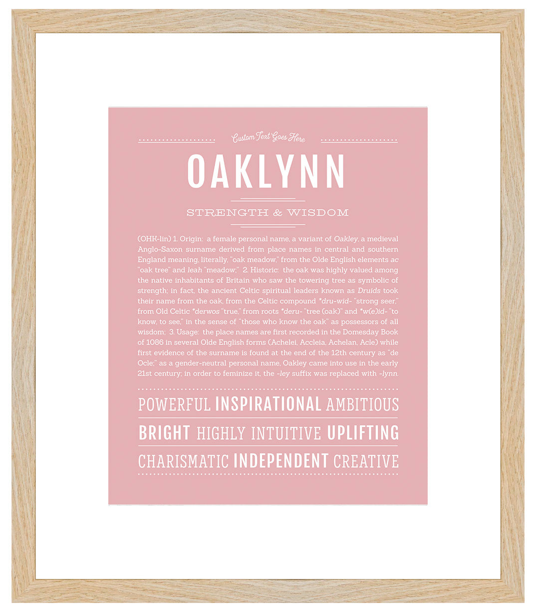 Oaklynn | Name Art Print