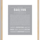 Oaklynn | Name Art Print