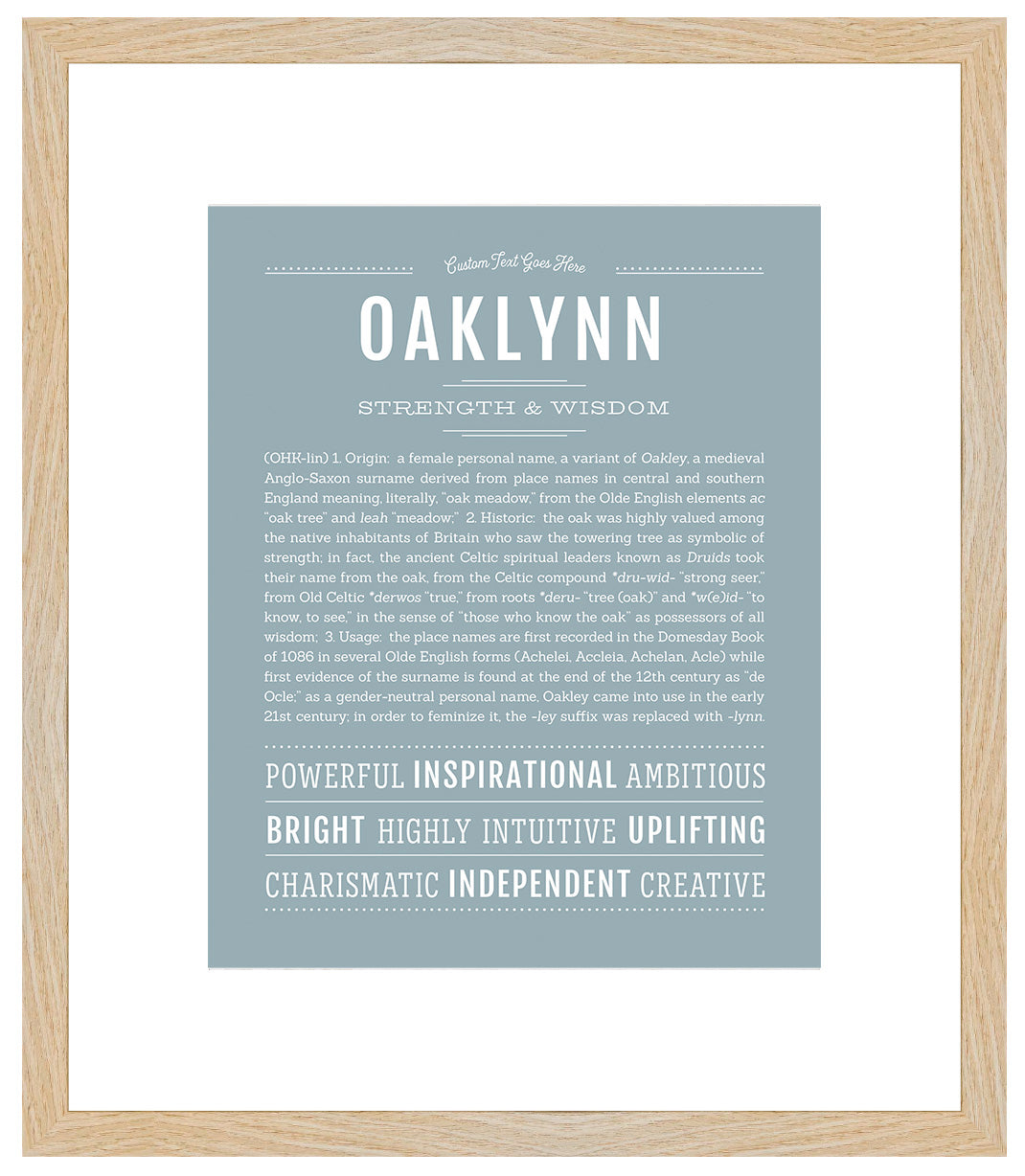 Oaklynn | Name Art Print