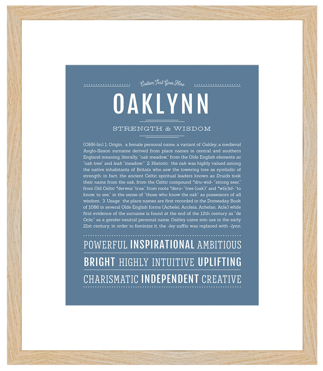 Oaklynn | Name Art Print