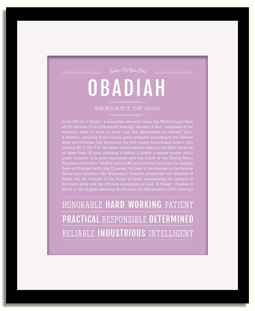 Frame Options | Lilac | Black Frame, Matted