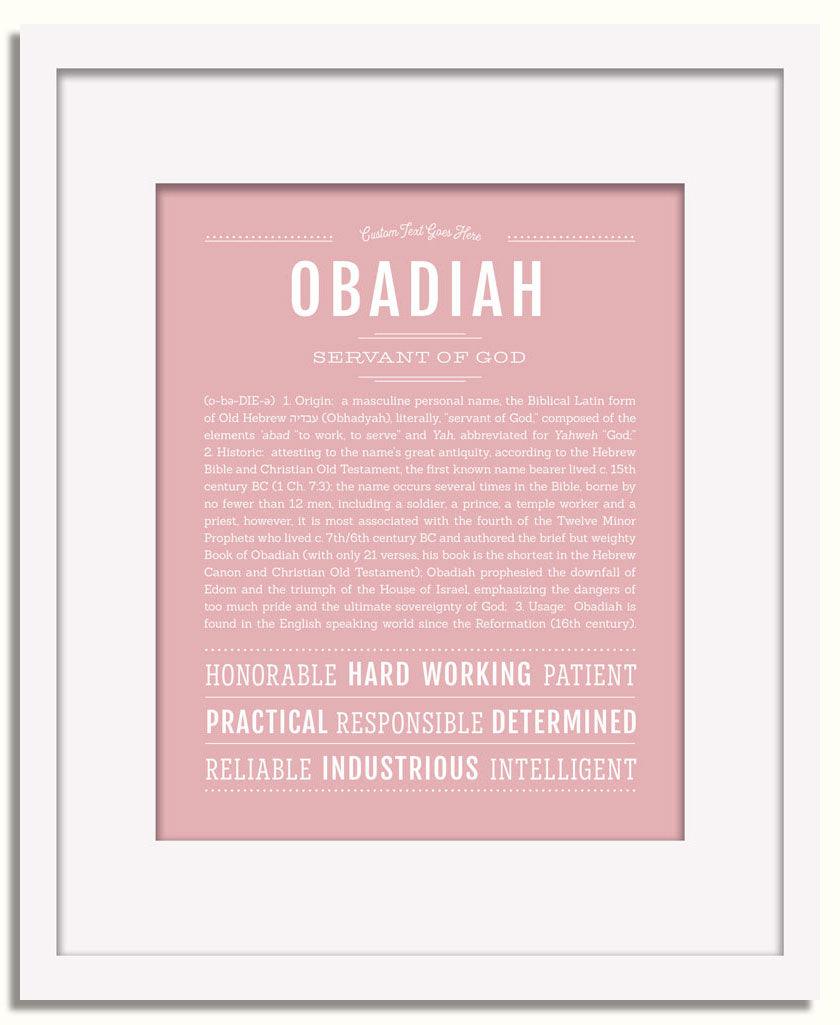 Frame Options | Dusty Rose | White Frame, Matted