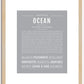 Ocean (female) | Name Art Print