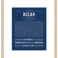 Ocean (female) | Name Art Print