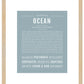 Ocean (female) | Name Art Print