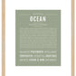 Ocean (female) | Name Art Print