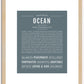 Ocean (female) | Name Art Print