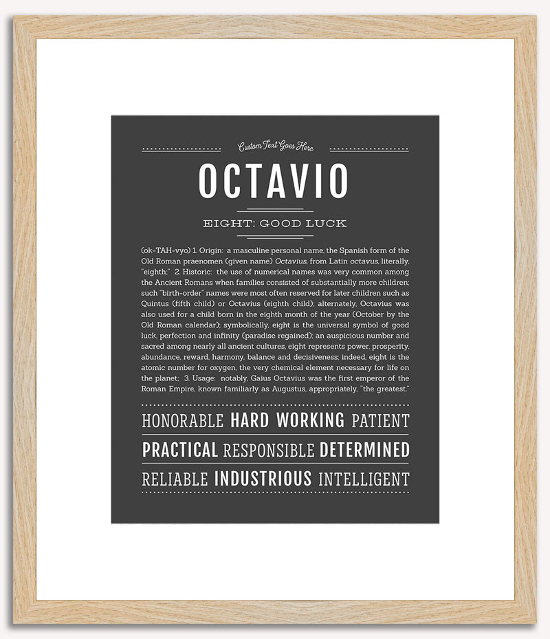 Octavio | Name Art Print