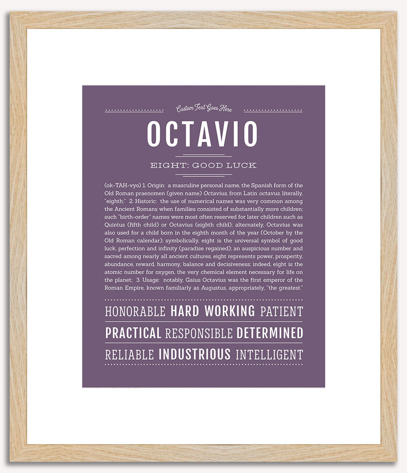 Octavio | Name Art Print